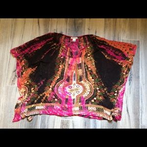 Gypsy Bohemian Pocho Style Blouse